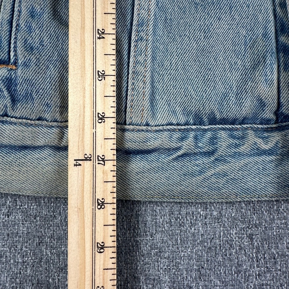 Levis Jacket Mens XL Trucker Light Wash Hawaiian Tropical Lining Button Down - Picture 9 of 10